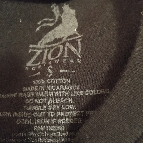 bob marley graphic t shirt sz. s - Picture 3 of 5